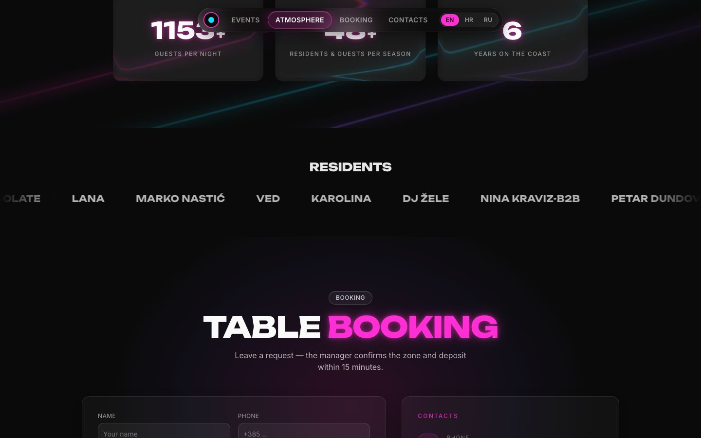 NOKTURN Hvar — screen 3